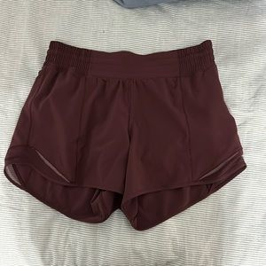 High rise Lululemon Hotty Hot shorts 4 inch seam